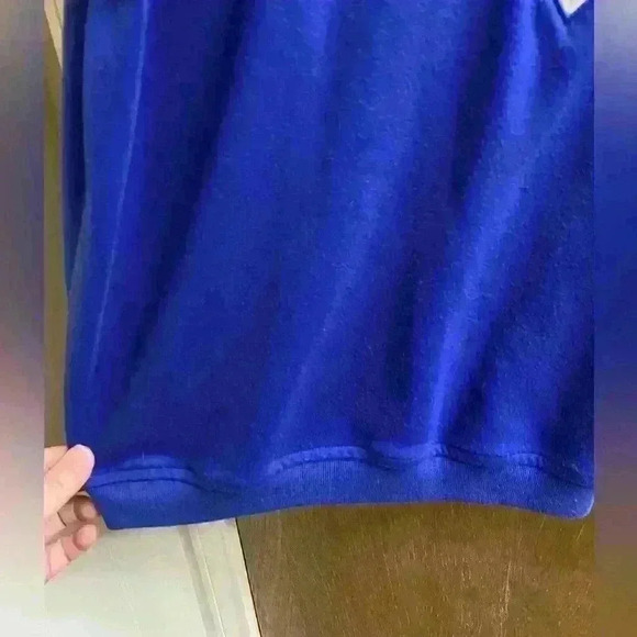 Vintage Marina Club Shirt Nautical Size Large Blue/White With Embroidered Patch - Picture 7 of 9